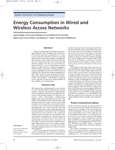 Energy Consumption in Wired and Wireless Access Networks