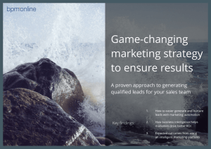 Game-changing marketing strategy to ensure results