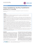 Severe hyperkalemia requiring hospitalization: predictors of
