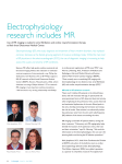 Electrophysiology research includes MR