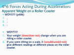 4*6 Forces Acting During Acceleration: Apparent Weight on a Roller