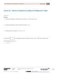 Grade 8 Mathematics Module 4, Topic E, Lesson 31