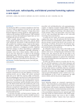 Low back pain, radiculopathy, and bilateral proximal hamstring