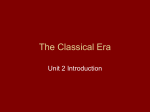 The Classical Era - EHS Faculty Pages