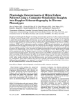Physiologic Determinants of Mitral Inflow Pattern Using a Computer