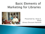 Basic Elements of Marketing for Libraries