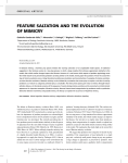 FEATURE SALTATION AND THE EVOLUTION OF MIMICRY