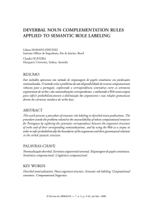 deverbal noun complementation rules applied to semantic