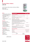 Primary lithium battery LSH 20