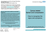 Cancer related Spinal Cord Compression: How to recognise the