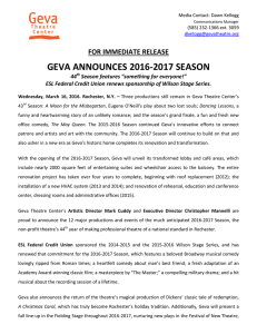 geva announces 2016-2017 season