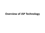 Overview of JSP Technology