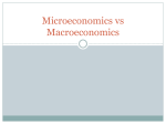 Microeconomics vs Macroeconomics