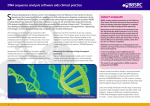 DNA sequence analysis software aids clinical practice