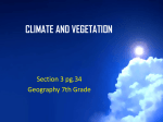 climate and vegetation - 6thgrade