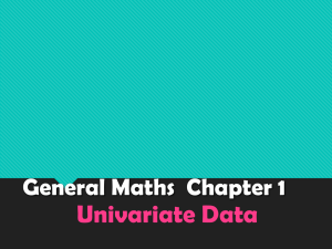 General maths: Univariate statistics