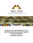 report on the findings of the first nations oral health survey