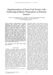 Supplementation of Some Fruit Nectars with Technological Barley