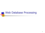 Web Database Connections