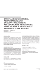 spontaneous corneal perforation and