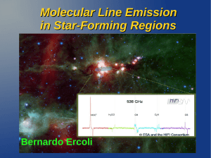 Molecular Line Emission in Star
