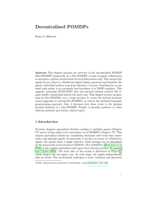 Decentralized POMDPs