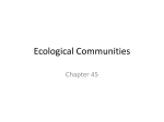 Ecological Communities