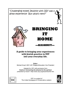 Bringing It Home - Kashrut