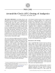 Around-the-Clock (ATC) Dosing of Analgesics