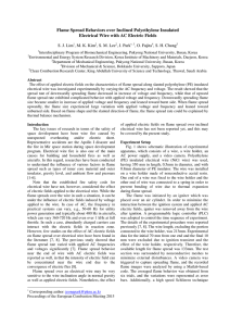 Flame Spread Behaviors over Inclined Polyethylene