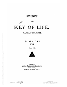 Science and key of life : planetary influences / by