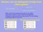 Genomic differences study questions