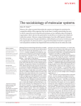 The sociobiology of molecular systems