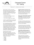 Colorectal Cancer IHC Testing