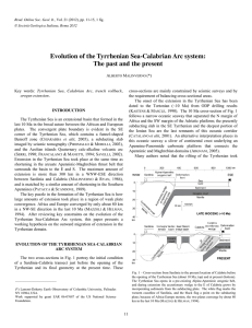 Evolution of the Tyrrhenian Sea-Calabrian Arc system: The past and