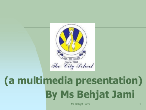 By Ms Behjat Jami