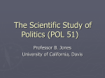 The Scientific Study of Politics (POL 51)