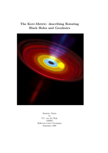 The Kerr-Metric: describing Rotating Black Holes