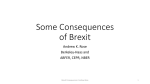 Some Consequences of Brexit - Faculty Directory | Berkeley-Haas