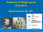 Single gene disorders