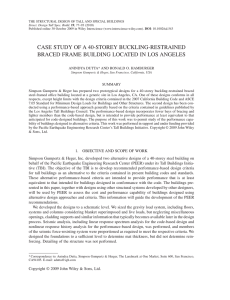 Case study of a 40-storey buckling-restrained braced frame building