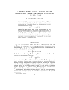 A Spectral Radius Formula for the Fourier Transform on Compact