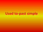 Used to-past simple