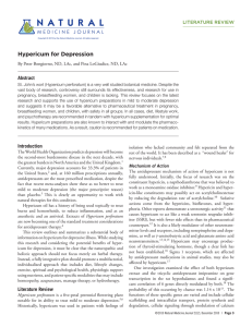 Hypericum for Depression