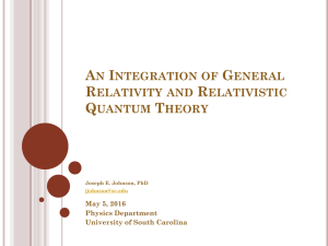 An Integration of General Relativity and Relativistic Quantum
