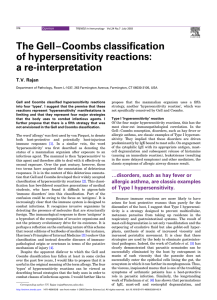 The Gell–Coombs classification of hypersensitivity reactions: a re