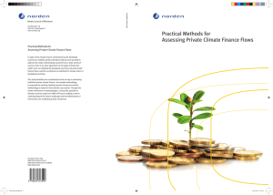 Practical Methods for Assessing Private Climate Finance Flows