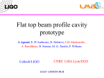Flat top beam profile cavity prototype