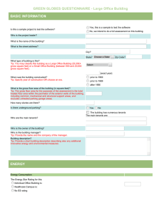 GREEN GLOBES QUESTIONNAIRE - Large Office Building BASIC