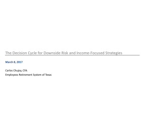 The Decision Cycle for Downside Risk and Income-Focused